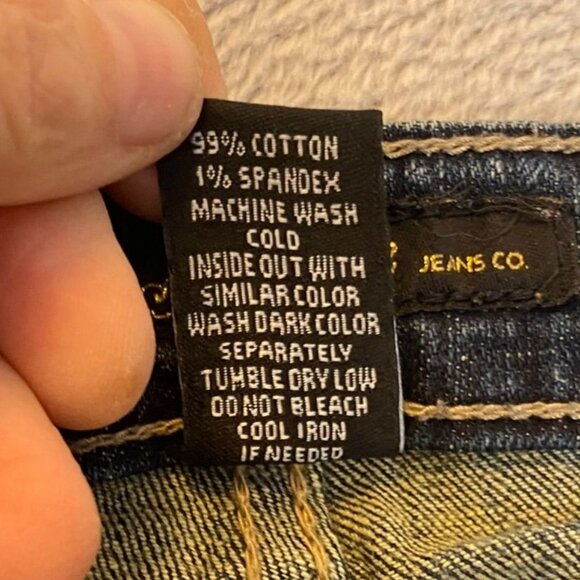 Southpole Juniors Jeans Size 13 Dark Wash Denim Skinny Cotton Spandex Blend - Picture 12 of 12